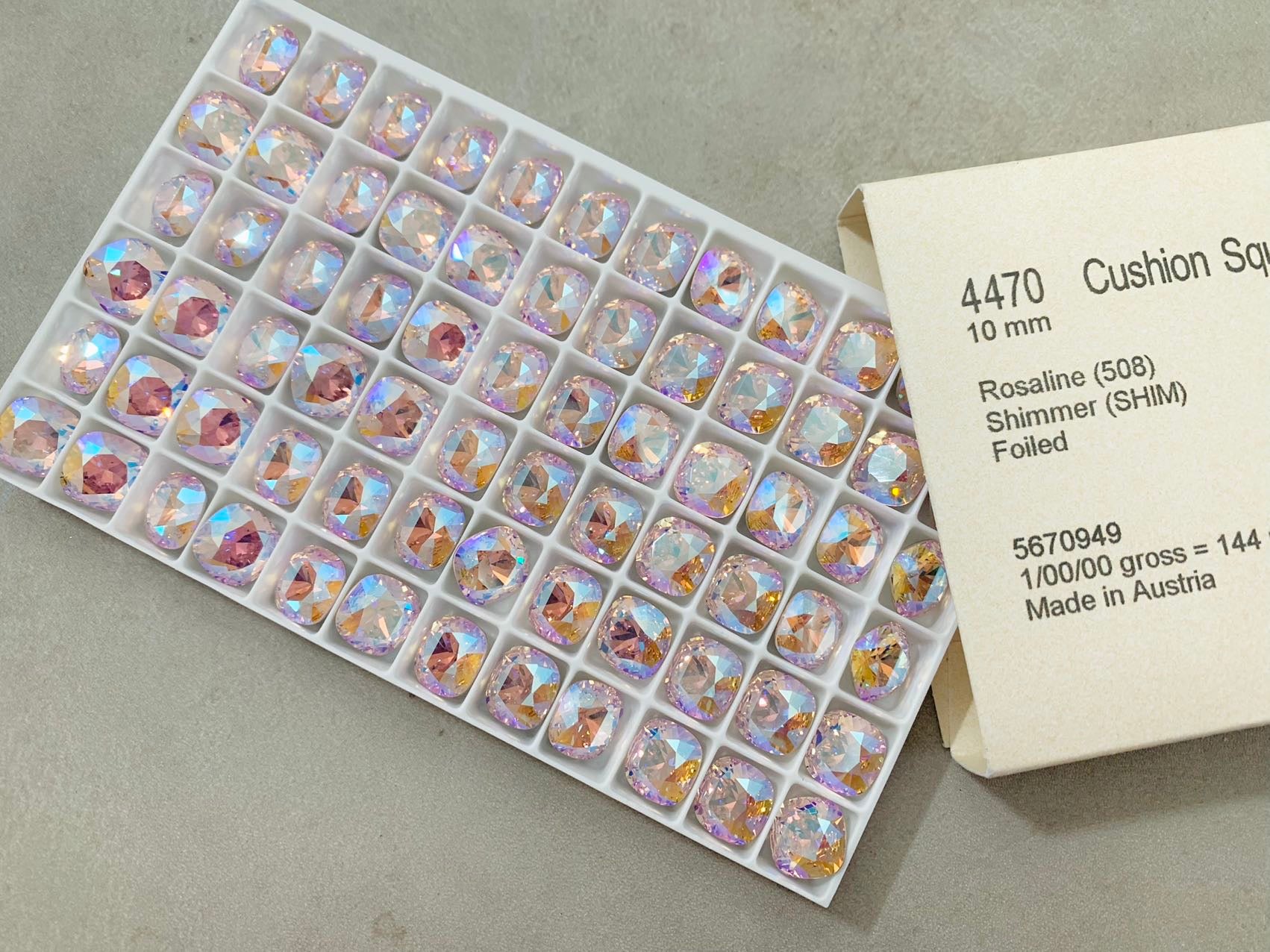 Swarovski® crystals